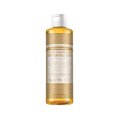 Dr. Bronner's Pure-Castile Soap Liquid (Hemp 18-in-1) Sandalwood Jasmine 237ml